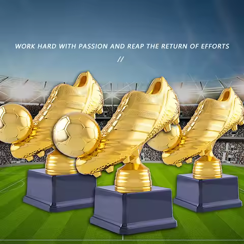 European Golden Shoe Football Soccer Award Trophy Best Shooter Shoe Boot Fans Souvenir Cup Gift Craf