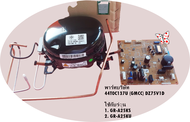 อะไหล่แท้#ใหม่บิกศูนย์/44T0C137U (GMCC) DZ75V1D/ชุดคอมเพรสเซอร์+พร้อมบอร์ดและอุปกรณ์ท่อตู้เย็นโตชิบา