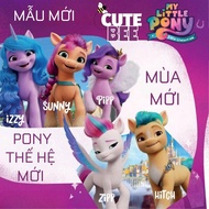 My Little Pony doll 8cm tall version A NEW GENERATION - Sparkling Pony squad Sunny, Izzy, Hitch, Pip