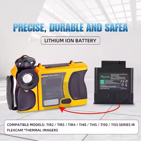 Li-ion Thermal Camera Battery for Fluke SMART IR Flexcam Ti50FT Ti55FT TiR3FT TiR4FT Ti40 TI-SBP 89K
