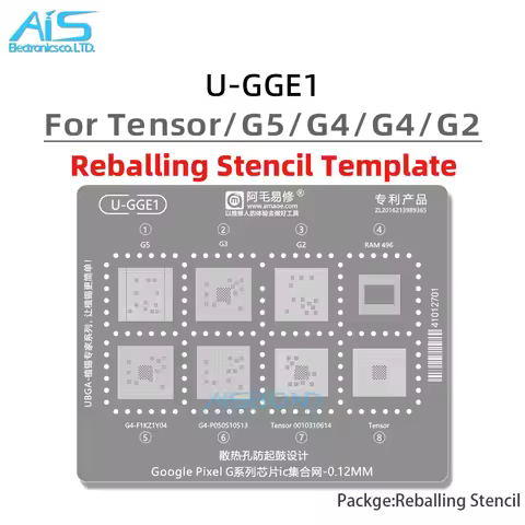 BGA Reballing Stencil Template Station For Google Pixel 10 9 8 7 Pro XL Fold 9A 8A 7A Tensor G2 G3 G