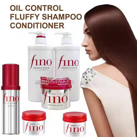 Fino Softness Improvement Hair Conditioner Oil Control Fluffiness Improvement Shampoo Silver Diamond
