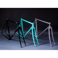 Fixed gear Dead Fly Racing Molybdenum Steel 4130 Frame JAMPO Light Bianqi Silver Black