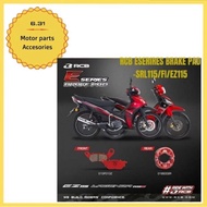 RCB E SERIES BRAKE PAD DISC BRAKE PAD YAMAHA EZ115 SRL115FI LC135 V1 V2 V3 V4 V5 V6 V7 BRAKE SHOE