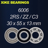 XIKE 6006-2RS/ZZ/Open/C3 Size 30x55x13mm High Quality Deep Groove Ball Bearings 6006-2RS/6006ZZ/6006