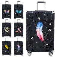 Luggage Cover Printing Feather Series 18-32 Inch Baggage Washable Travel Accessories