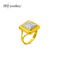 MJ Jewellery 375/9K Gold Biscuit Ring C79