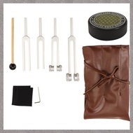 [M G L O] Tuning Fork Set for Sound Therapy for Healing Applications 128Hz 256Hz 512Hz 432Hz with Ac