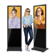 JIYANG 43 Inch Indoor Touchscreen Digital Signage Floor Standing Digital Interactive Kiosks LCD Tote
