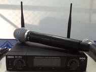 ไมค์ลอย ไมโครโฟนไร้สาย MBA U3  ไมค์ 2 ตัว UHF Wireless Vocal