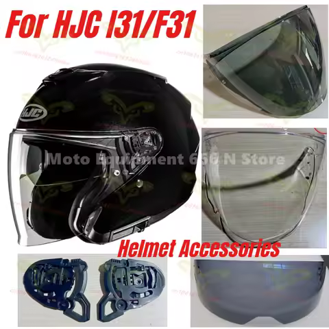Helmet Accessories for HJC I31 F31 Half Helmet Inner Lens Outer Lens Transparent Visors,Lens Base