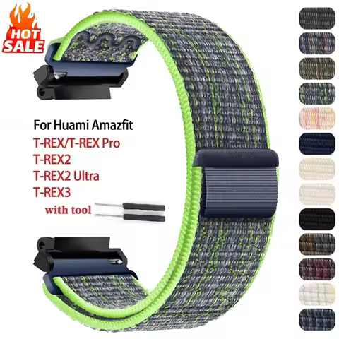 Nylon Strap For Huami Amazfit T-REX 3 Smart Watch Band Women Men Bracelet For Amazfit T-Rex/Pro T-Re