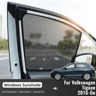 For Volkswagen VW Tiguan 5seats 2016-2023 Magnetic Car Sunshade Front Windshield Frame Curtain Rear 