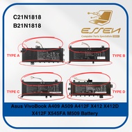 Asus B21N1818 C21N1818 for VivoBook A409 A509 A412F X412 X412D X412F X545FA M509 Battery
