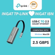 TP-Link UE302C 2.5G USB-C Ethernet Adapter – 2.5 GbE, Aluminum, Foldable, Plug-n-Play, Travel-Ready 