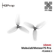 [45mm] HQprop Ultralight Micro Whoop Prop 45MMX3 (2CW+2CCW) 1.5MM Shaft for Mobula8 Meteor75 Pro