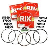 Piston Ring Racing RIK LC135 Y15ZR FZ150 57MM 60MM 62MM 63MM 65MM 66MM 68MM 72MM 54MM STD RIKEN ORIGINAL RING TOBAKI