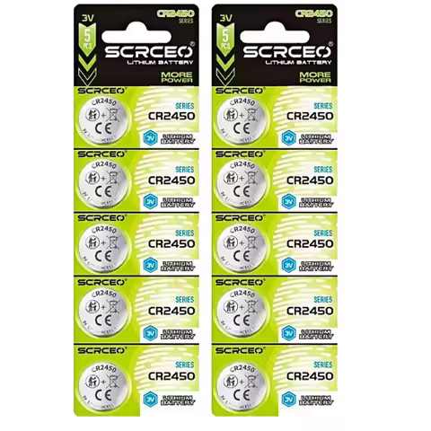 5-50pcs 3V CR2450 Button Batteries CR2450 5029LC LM2450 DL2450 CR2450N BR2450 600mAh Lithium Cell Co