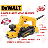 DEWALT D26676 1.5MM 550W PORTABLE PLANER PLANNER WOOD TRIMMER LAYER
