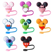 8pcs Cute Mice Straw Covers for Stanley Cup 0.4in/10mm Diameter Straw Toppers CapCompatible with Sta