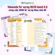 Takenote Combo Book - IELTS Vocabulary provides 5800 band vocabulary 5.5 to 7.5 by topic (4 books) I