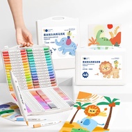 ENMY 24/36/48 Colors Dual Soft Tip Acrylic Marker Pens No Bleed Blendable Kids Drawing Art Stationer