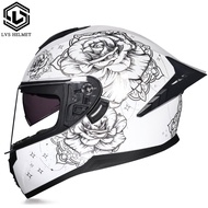 LVS-703 full-face motorcycle helmet DOT/ECE approved double sunshade helmet adult light safety helme