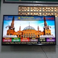 Jam Masjid Digital Modern TV LED - JWS Jam Sholat Digital TV LED Jasma