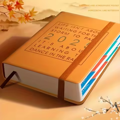 2025 Hardcover Planner - 12 Months 2025.7-2026.6) Weekly & Monthly Agenda with Stickers, 100gsm Pape