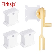 FLRHSJX Plastic Floss Bobbins with Floss Winder Cross-Stitch Card Thread Holder Embroidery Floss Org