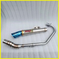 ♞Big Elbow Pipe 1set Daeng sai4 Conical Exhaust Muffler open Tmx 125/155 Tmx 150rusi tc125/150 Raid