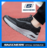 Skechers รองเท้าผ้าใบ GOwalk 5สำหรับผู้ชาย,รองเท้าผ้าใบ ULTRA GO Walk 4รองเท้าบุรุษรองเท้าลำลองผู้ชายฤดูร้อนแฟชั่นเกาหลีรองเท้าใส่เดินรองเท้าลำลองรองเท้าขนาดใหญ่: EU40-48รองเท้าวิ่งผู้ชายสีดำ-382212