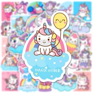 10/20/50/100pcs Cute Cartoon Unicorn Stickers for Laptop Luggage Phone Car Scooter Funny Vinyl Decal for Kids Girl Children Gift