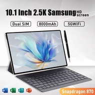 New 10.1Inch 2.5K Samsung HD screen Tablet Android 11 Snapdragon 845 tablet 12GB RAM 512GB ROM 5G WIFI 4G LTE