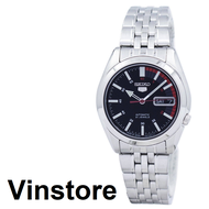 [Vinstore] Seiko 5 Sports SNK375J1 Automatic Japan Made Speed Meter Stainless Steel Black Dial Men Watch SNK375J SNK376