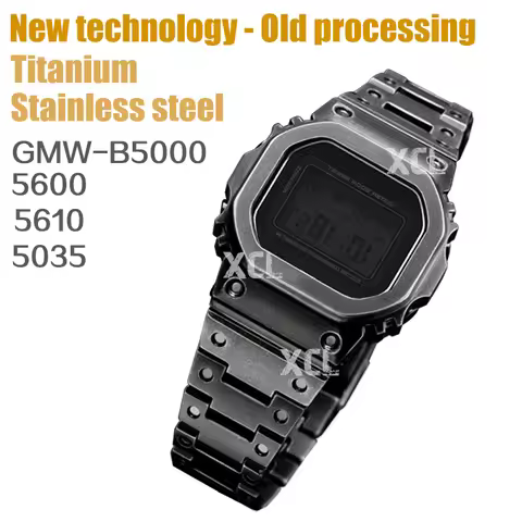 Retro Style Case 5600 5610 GMWB5000 Mod Kit For Casioak Watch DW5600 G5600E GWM5610 GWB5600 Titanium