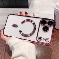 Magnetic Clear For IPhone 17 17 Air 17 Pro 17 Pro Max Case With Camera Lens Protector [Compatible Wi