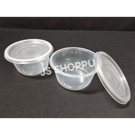 EC 16oz PP Round Container (50pcs±) 16oz / 450ml / Plastic Food Box / C16 / Bekas Makanan Bulat R16