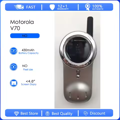 Motorola V70 Refurbished-Original V70 Detachable Battery 430mAh Cell Phone Wholesale Free shipping O