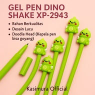 LITTLE DINO SHAKE XP-2943 GEL PEN DINOSOURUS DOODLE HEAD GEL PEN/