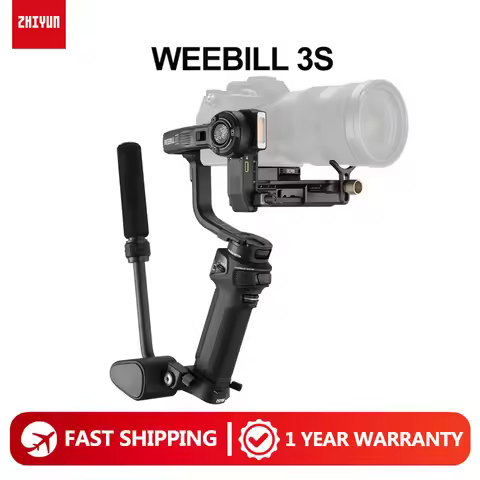 ZHIYUN WEEBILL 3S Camera Gimbal Stabilizer with Fill Light 3-Axis Handheld for Most DSLR Mirrorless 