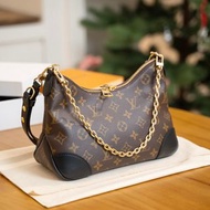 現貨 LOUIS VUITTON LV Boulogne Handbag Bag 手袋 手提袋 托特袋 牛角袋 黑牛角 牛角包 M45831