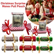 Christmas DIY Surprise Money Pull Pouch Cash Gift Party Gifts Birthday Money Box for Cash