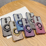 Glitter Shockproof Magnetic Phone Case For OPPO R17 F9 Pro F11 Pro F17 F19 Pro+ stand Bracket Cover