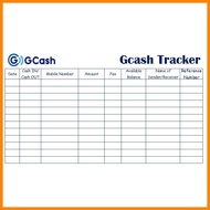 ➴ ➣ ➦ A5 GCASH & LOAD TRACKER 80sheet