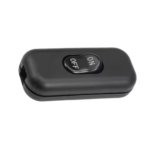 Rocker Switch AC 110V 220V 6A Inline ON/OFF Table Lamp Desk Light Cord Control Switch Fortable Lamp,