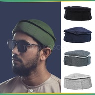 Peci PAKOL AFGHANISTAN Hajj Prayer Cap Islamic Boarding School Men Adults Boys Plain Black White Rou