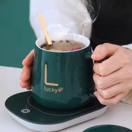 Mug Gelas Pemanas DF | Gelas Set elektrik Keramik Pemanas Kopi