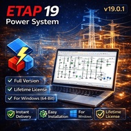 ETAP 19 Power System v19.0.1 Full Version Lifetime For Windows 64-bit | Electrical Power System Anal