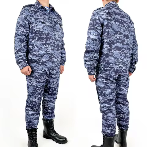 Russian National Guard Public Obo Special Forces Blue Dot Digital Camouflage Service Combat Uniform 
